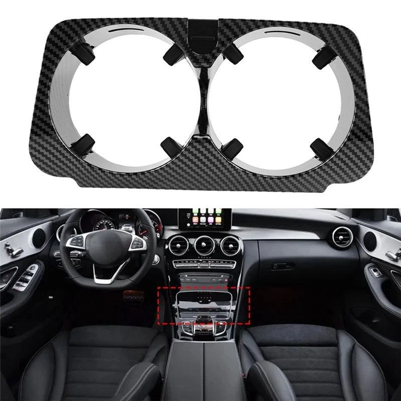 

WOWFU-A2056800691 Center Console Insert Beverage Cup Holder Water Cup Holder Car For Mercedes Benz W205 W213 W253 W447 15-21 Par