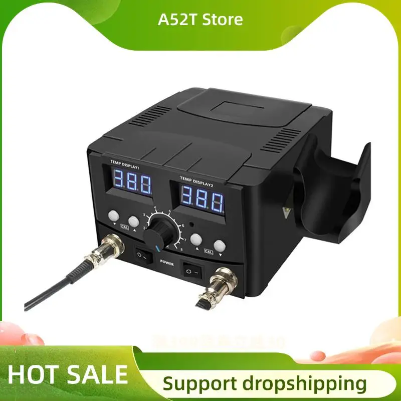 

A52T для телефона PCB IC SMD BGA Сварочная станция 750 Вт 8582D 2 в 1 с ручкой горячего воздуха и паяльным наконечником с вилкой европейского стандарта