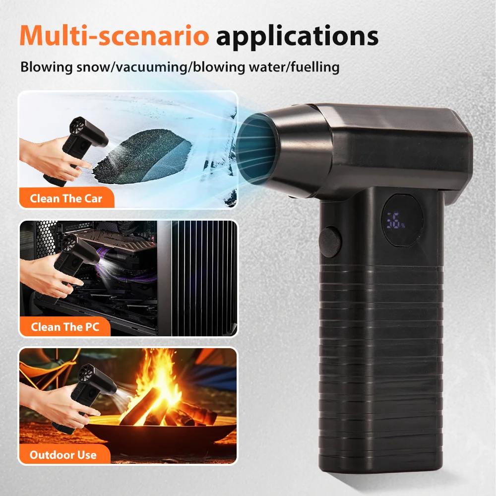 

Turbo Jet Fan Mini Handheld Air Blower 88W /99WRPM Powerful Compressed air Duster for Car Dryer/PC/Home Keyboard Cleaning Tools