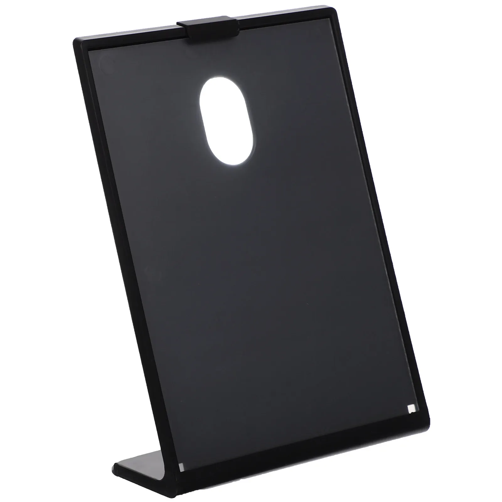Clear Plastic QR Code Sign Holder Tabletop Menu Price Tag Display Stand Anti Slip for Restaurant Office