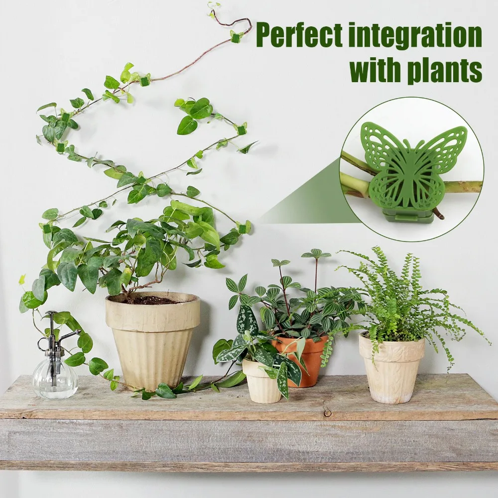 Shaped Vine Clips Fixed Hook Bracket Flowers Holder Hooks Plants Bracket Wall Vines  Fixture Plant  Support Plant Climbing Clip