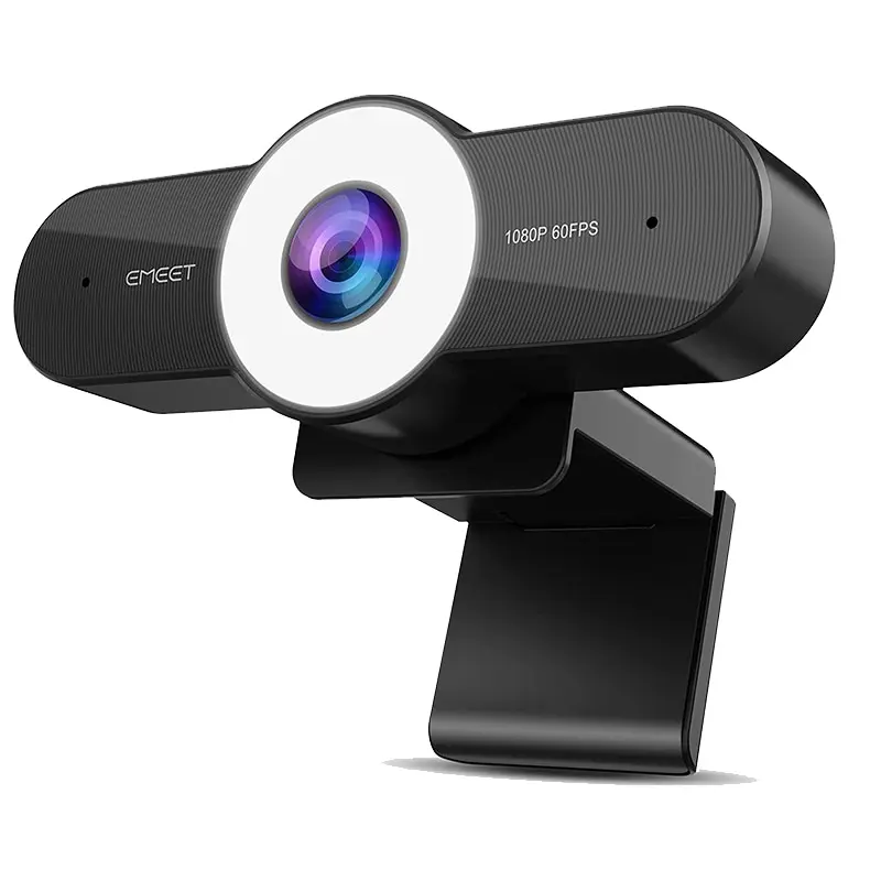 Webcam 1080P 60FPS Streaming Autofocus HD Webcamera met Drie Niveau Lichte EMEET C970L PC Webcamera voor Computer/Desktop/Laptop