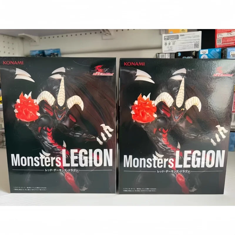 الأصلي كونامي وحوش فيلق يو غي أوه! التنين الأحمر Archfiend عمل الشكل أنيمي PVC نموذج تحصيل لعب للأولاد
