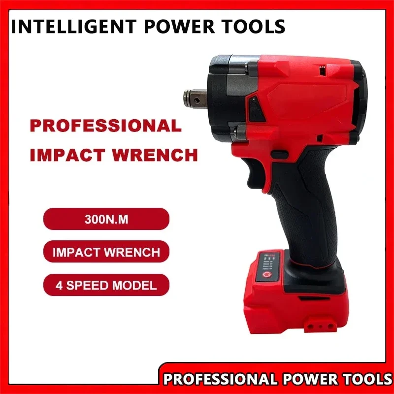 

For Milwaukee Brushless Cordless 1/2 Electric Wrench Car Truck Repair Screwdriver Impact Drill Rechargable 18V Battery Tools