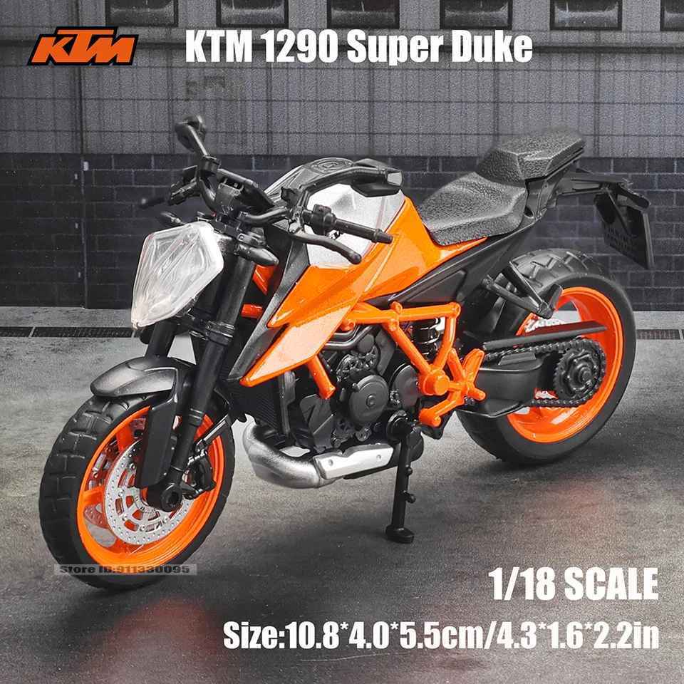 MSZ CCA 1:18 KTM 1290 Super Duke Classic Motorcycle Alloy Car