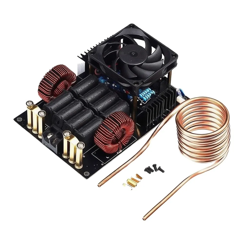 For Fafeicy Induction Heating PCB Assembly with 12V-40V Input Compatibility and Efficient Heat Dissipation via Cooling Fan