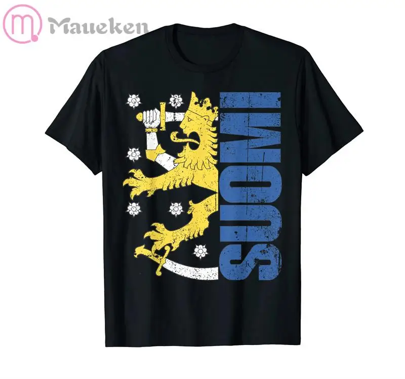 2025 Finland Men T Shirts Fashion Nation Team Cotton t-shirt Meeting Fitness Clothing Tees Country Flags FIN FI