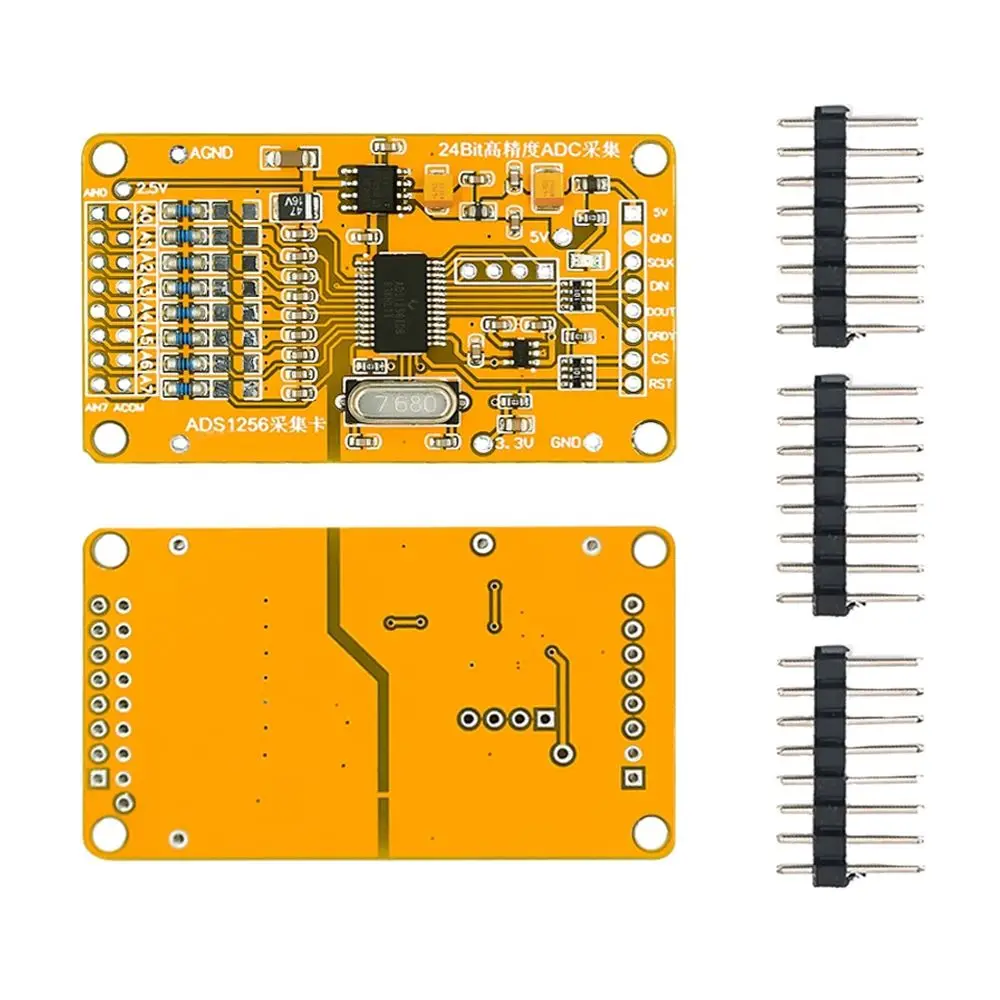 Upgraded ADS1256 Data Acquisition Card 24-Bit ADC Data Acquisition Module 8-Channel AD Module High Precision