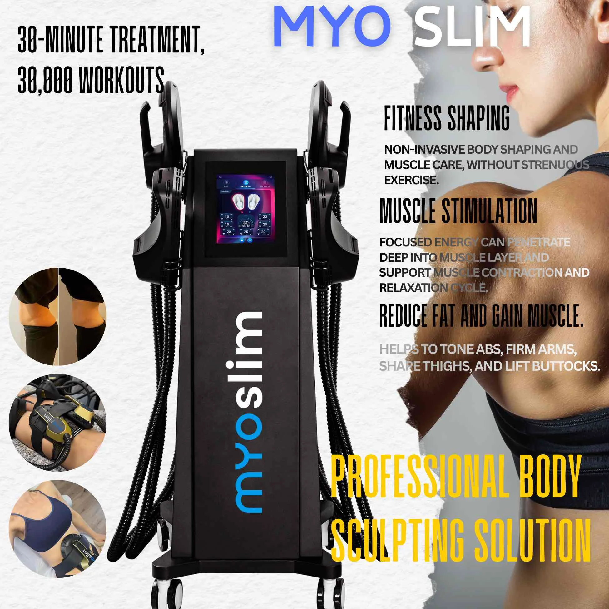 EMS ZERO 15 Tesl 6500W PRO Ultra Therapy Body Slim Muscle Stimulation NEO Cellulite Reduction Machine Shaping Salon