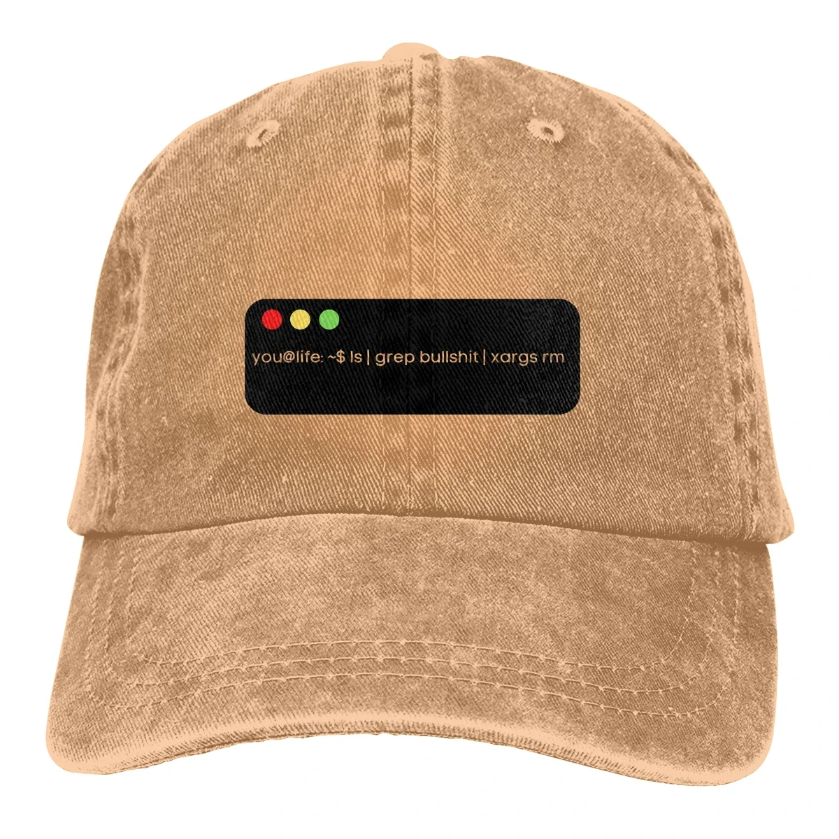 Adjustable Solid Color Baseball Cap Delete The Bullshit Washed Cotton Linux Program it crowd Programer Sports Woman Hat