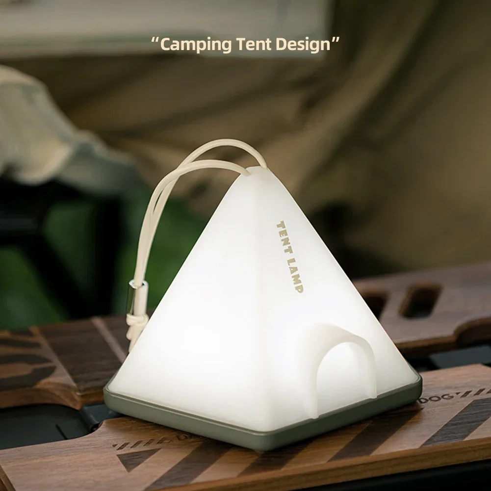 Luz LED de ambiente impermeable, linterna de Camping con carga USB, batería de 1200Mah, lámpara de mesa de emergencia, 6 modos de luz para Camping