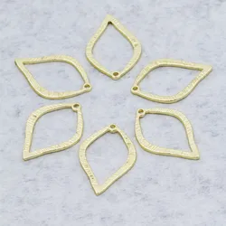 10pcs Gold Pendant Base Waterdrop Pendants Charms for Diy Necklace Dangle Earrings Jewelry Making Findings Accessories