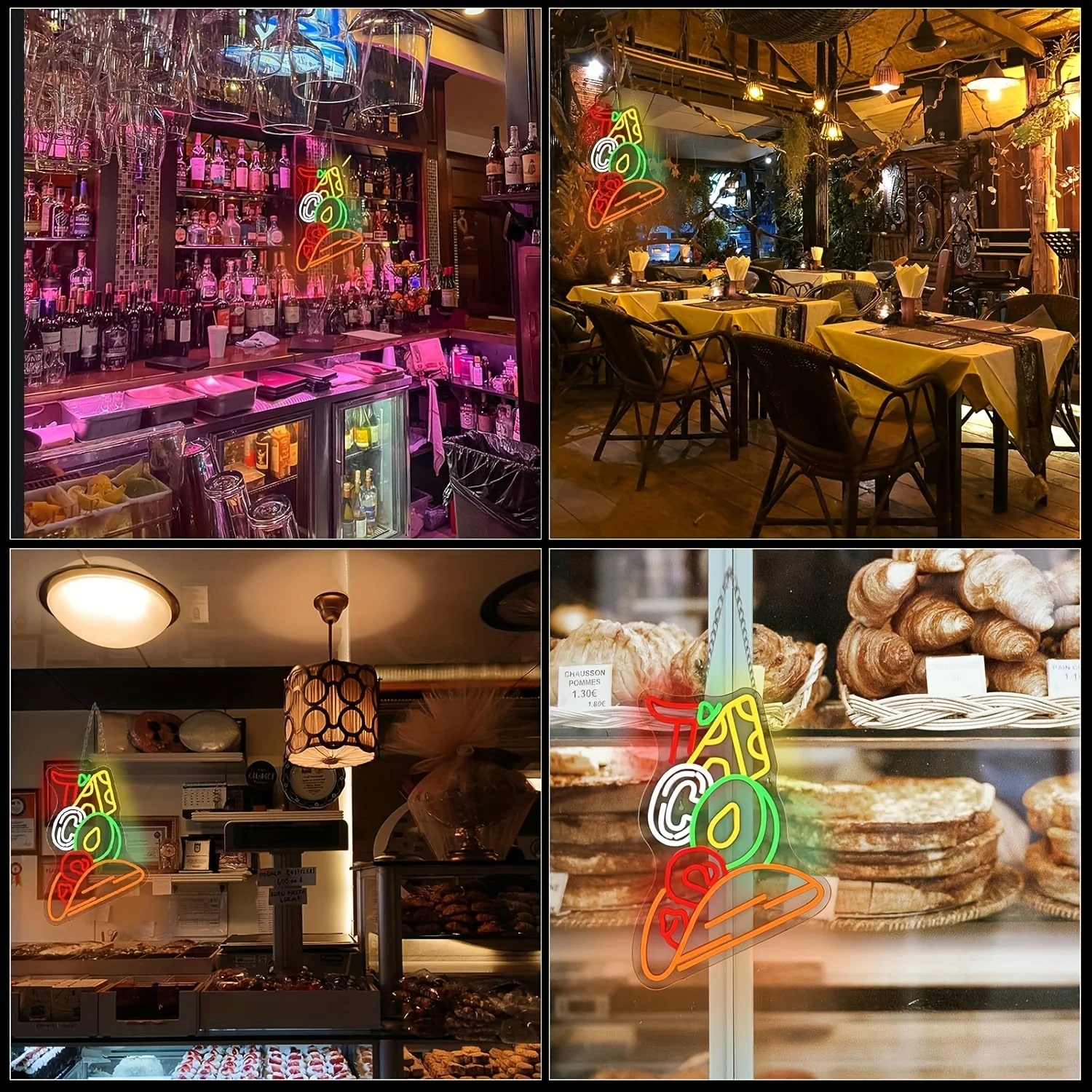 تاكر النيون تسجيل USB عكس الضوء LED ضوء النيون تسجيل لمطعم المكسيكي غرفة نوم غرفة نوم بار عربة الوجبات الخفيفة ديكور جدران الحفلات هدية