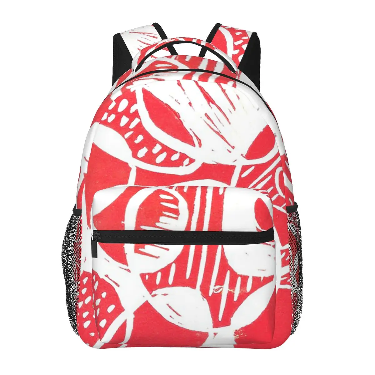 

The Red Goblin -Original Lino Print Backpack Hot Sale Daypack Large Capacity Kids BookBag School Bag Shoulder Bags for Men Women