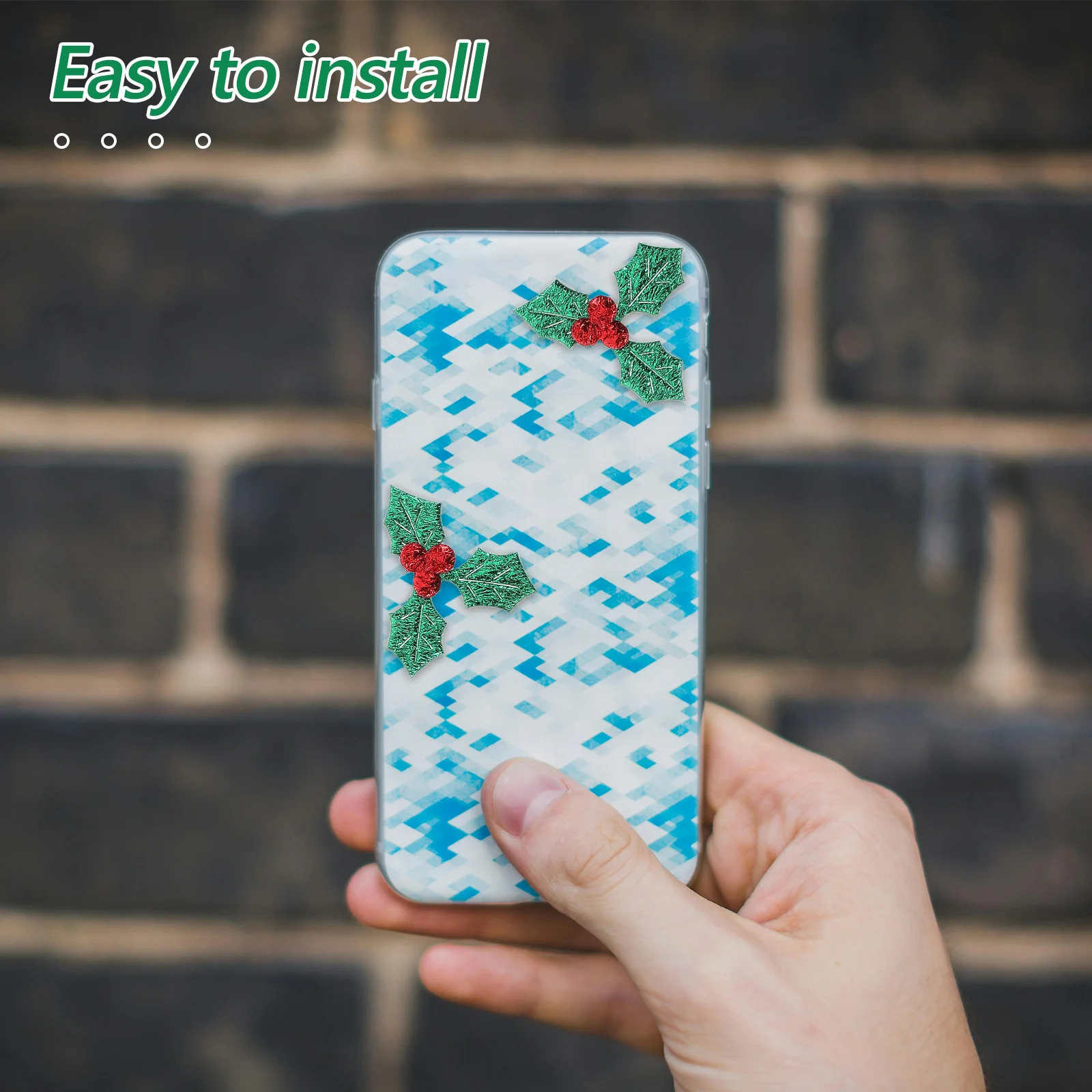 

1 Pack Snowflake Decorative Craft Materials Glitter White Plastic Diy Embellishments For Phone Cases Hair Clips Headpieces