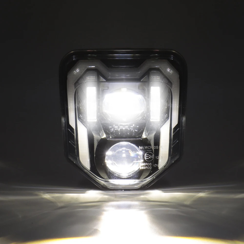 E24 LED Headlight Headlamp For Husqvarna FE 250 350 450 501 TE 125 150 200 300 2024 2025 2026 Enduro Motorcycle Light W/ DRL - view 6