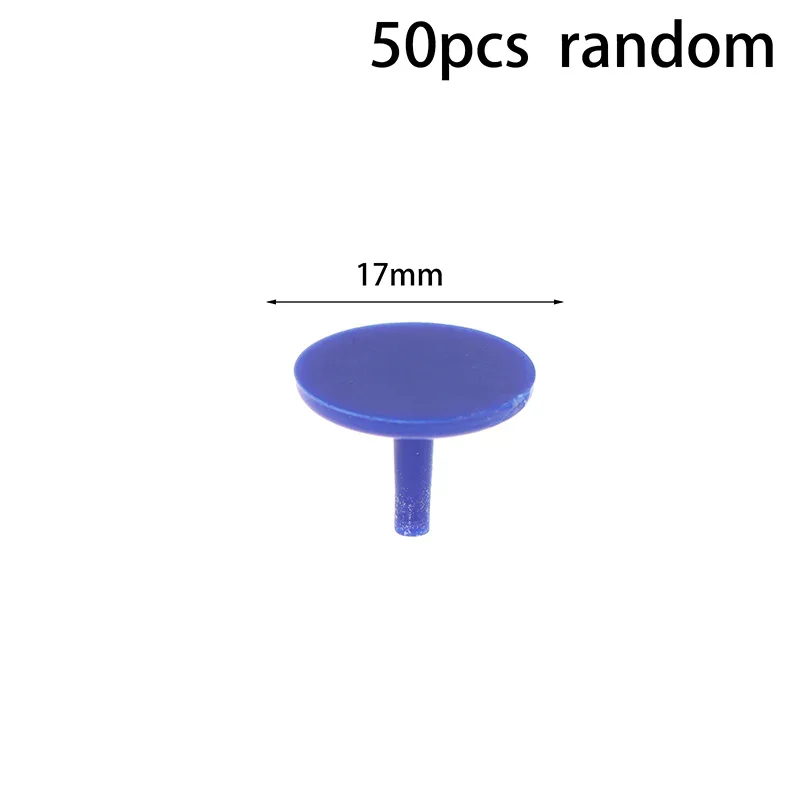 50Pcs/Pack Golf Ball Mark Portable Round Shaped Plastic Flat Golf Ball Position Markers Random Color Golf Accessories