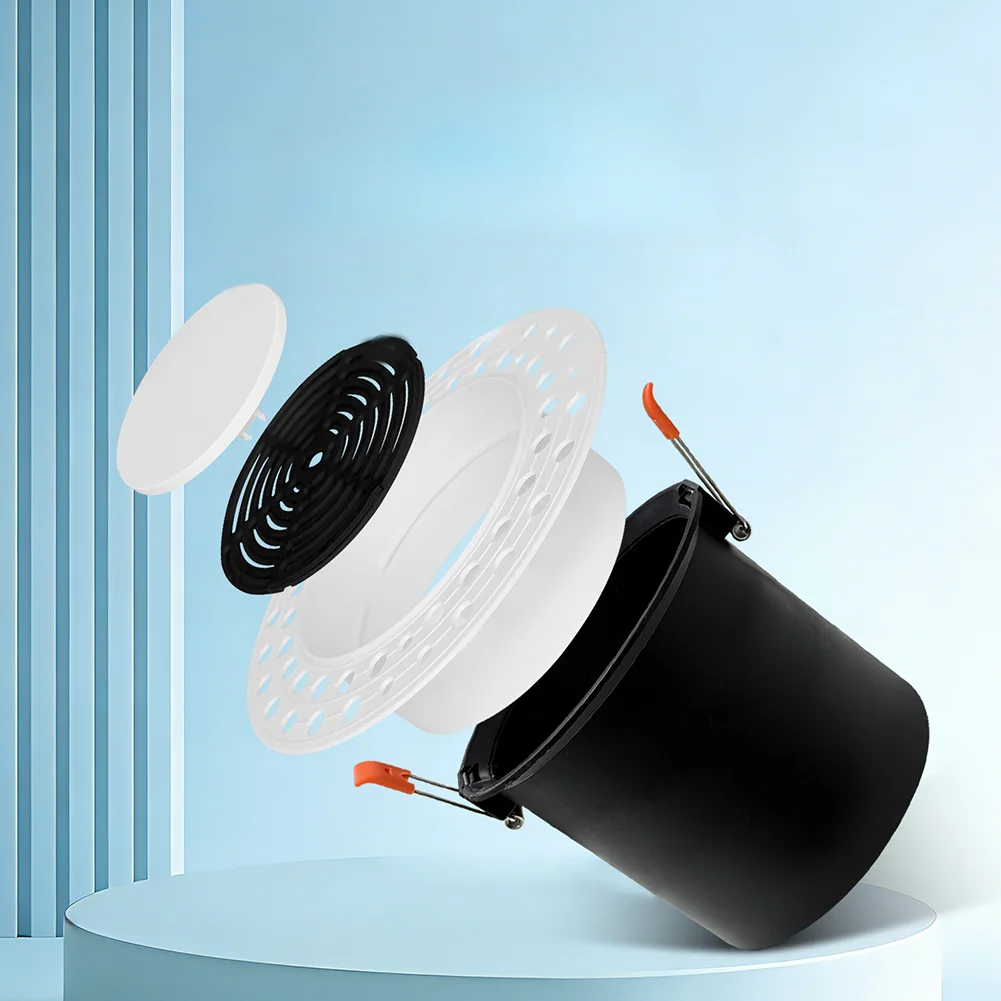 Recessed Ceiling Vent Cover 75mm 100mm Round Air-Diffuser With Spring-Clips Easy=Install Fresh Air Outlet For Living Room Office