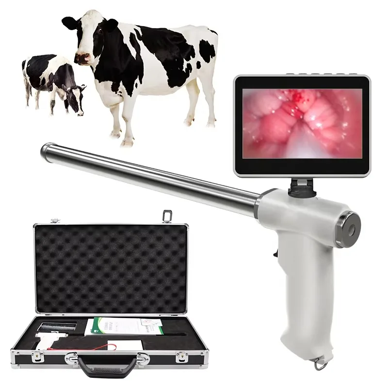 Artificial Insemination Tool Cow Sperm Gun With Video Screen Cow Sperm Delivery Device With Heated and Vibrated
