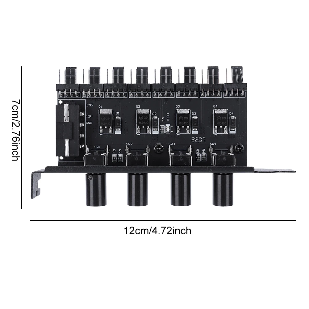 وحدة المعالجة المركزية مروحة التبريد محور SATA/4 دبوس محول 8 قناة PWM برودة مروحة محور 4 مقبض الكمبيوتر مروحة التبريد محور للكمبيوتر الشخصي