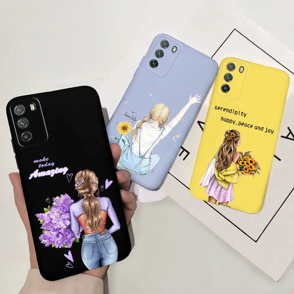 For Xiaomi Poco M3 Case Poco M3 Pro 5G Cover Fashion Cloud Moon Soft Silicone Back Cover For Xiomi Poco M3 M 3 PocoM3 Pro Bumper