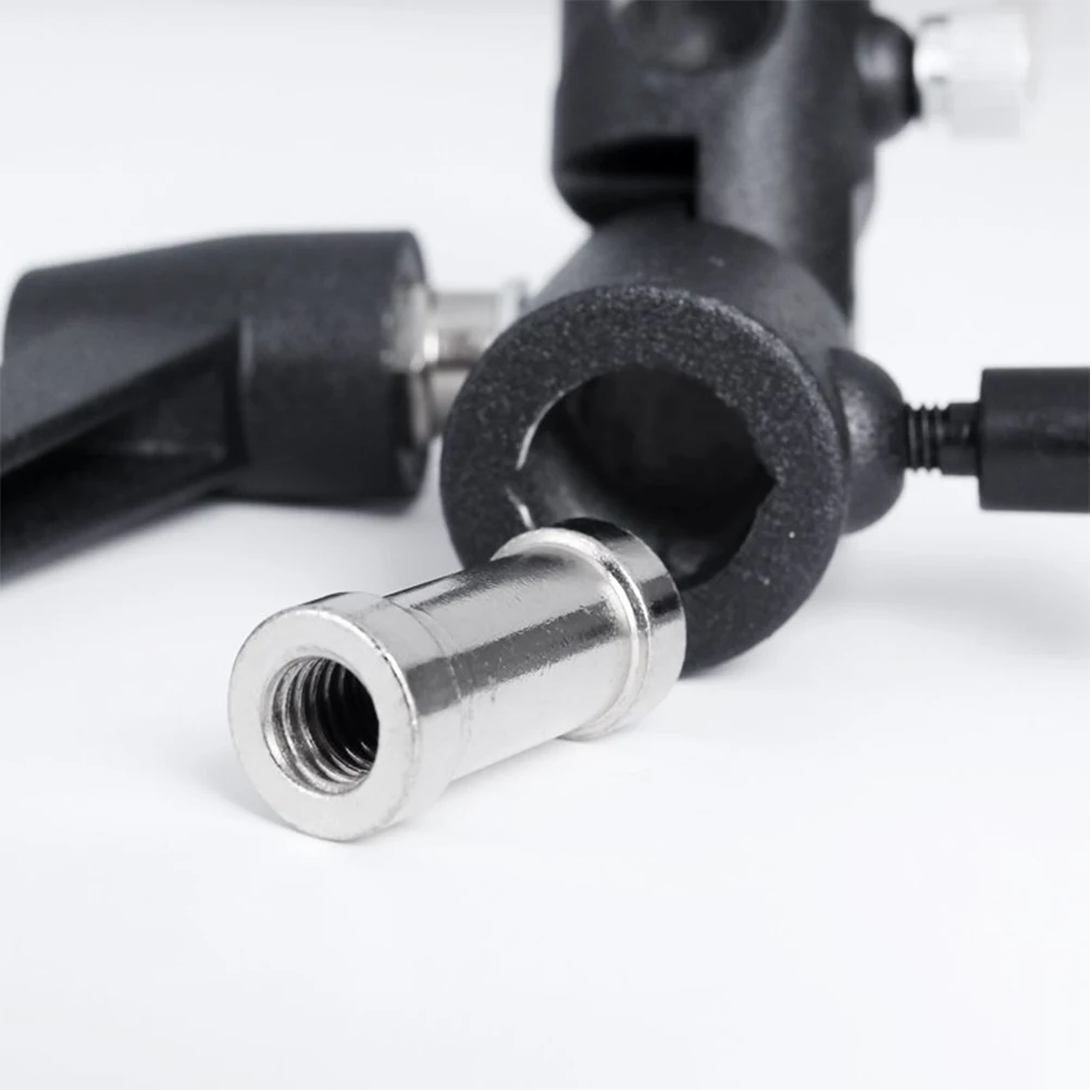 Support pivotant pour parapluie de Type H, 1/4 ou 3/8 pouces, support de lampe de poche noir, robuste et Durable, Compatible avec trépieds, plate-forme d'appareil photo pour