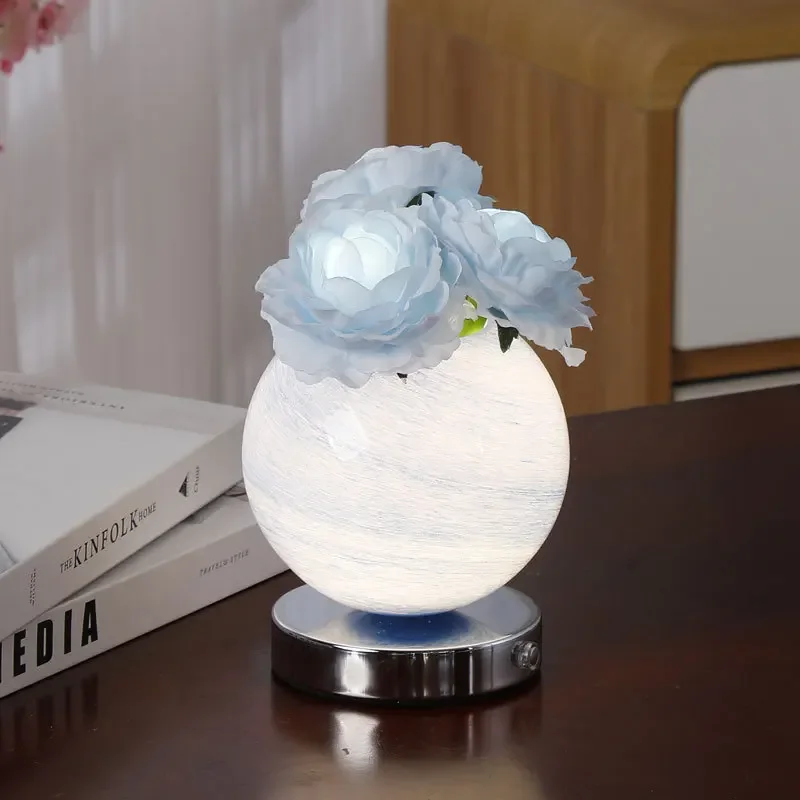 

Modern New Atmosphere Creative Desk Lamp Night Light Rose Night Light Decoration Bedroom Romantic And Warm Gift