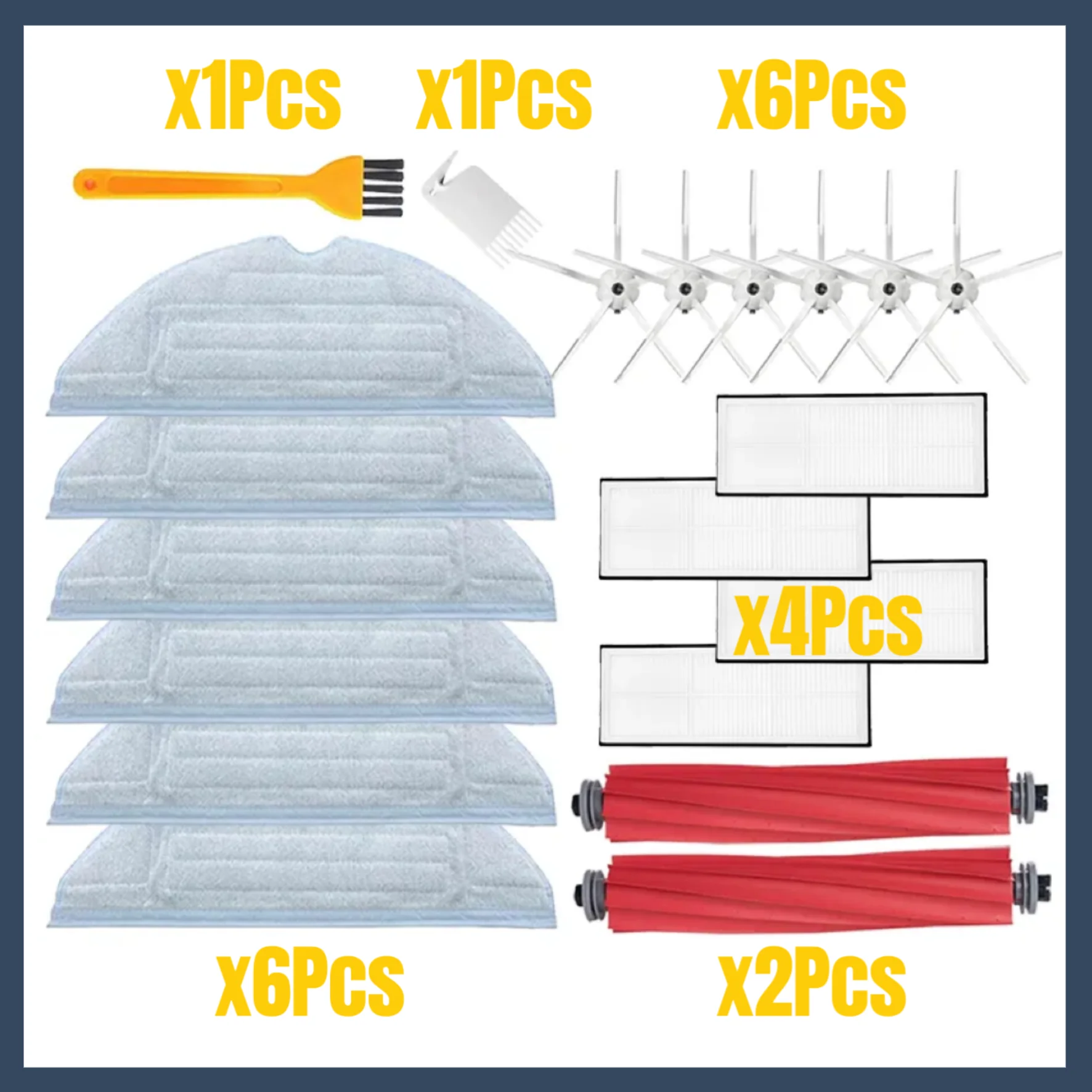 

Основная щетка для Xiaomi S7 фильтр боковая щетка для Roborock S7 для Roborock T7 S7 аксессуары для робота-пылесоса комплект запасных частей
