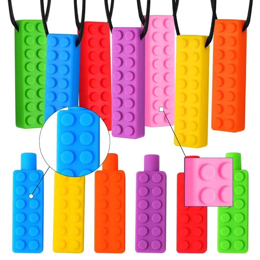 

Детские силиконовые прорезыватели, детское жевательное ожерелье, сенсорная жевательная подвеска, оральный мотор, игрушки, терапевтические инструменты для аутизма, СДВГ, детские товары