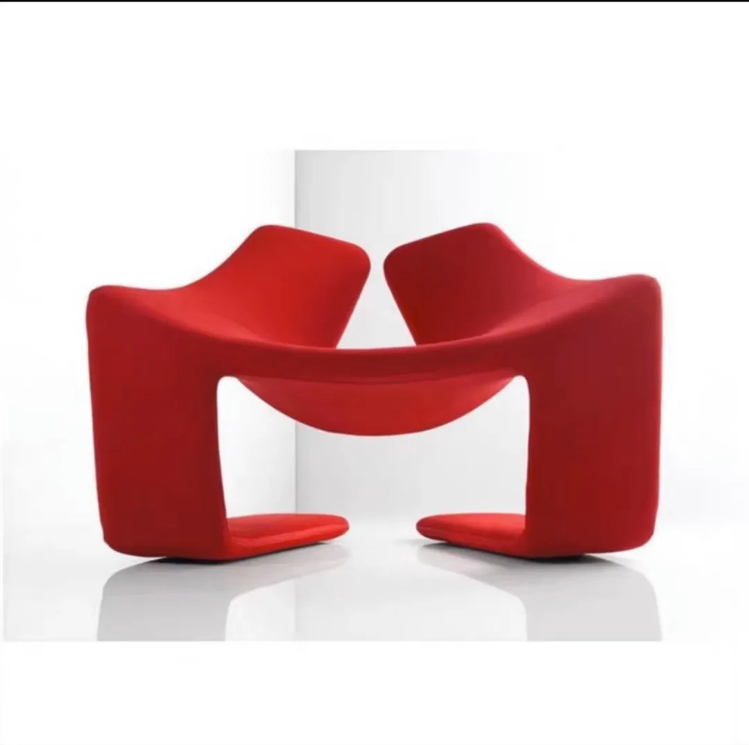 FRP hollow special-shaped fabric single chair creative art lazy chair