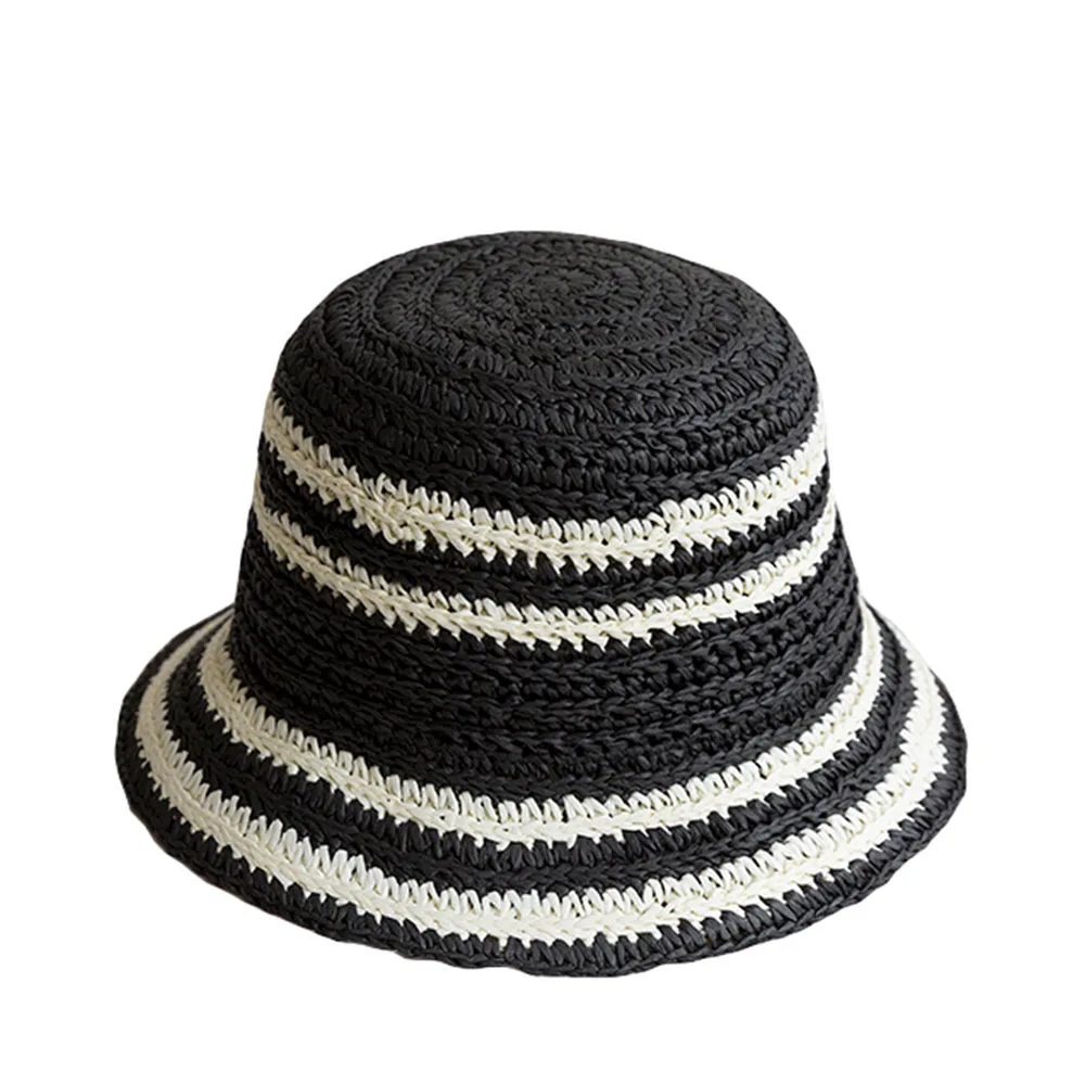 2022 Patchwork visor Straw hat beach hats women\'s summer hat 2022 summer straw hat Caps jacquemus hat hats for women Ladies hat