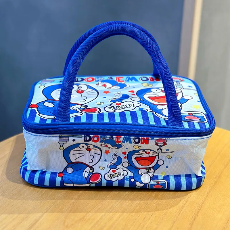 

Jingle Cat Cute Cartoon Lunch Box Bag Handheld Bento Bag Doraemon for Primary School Students