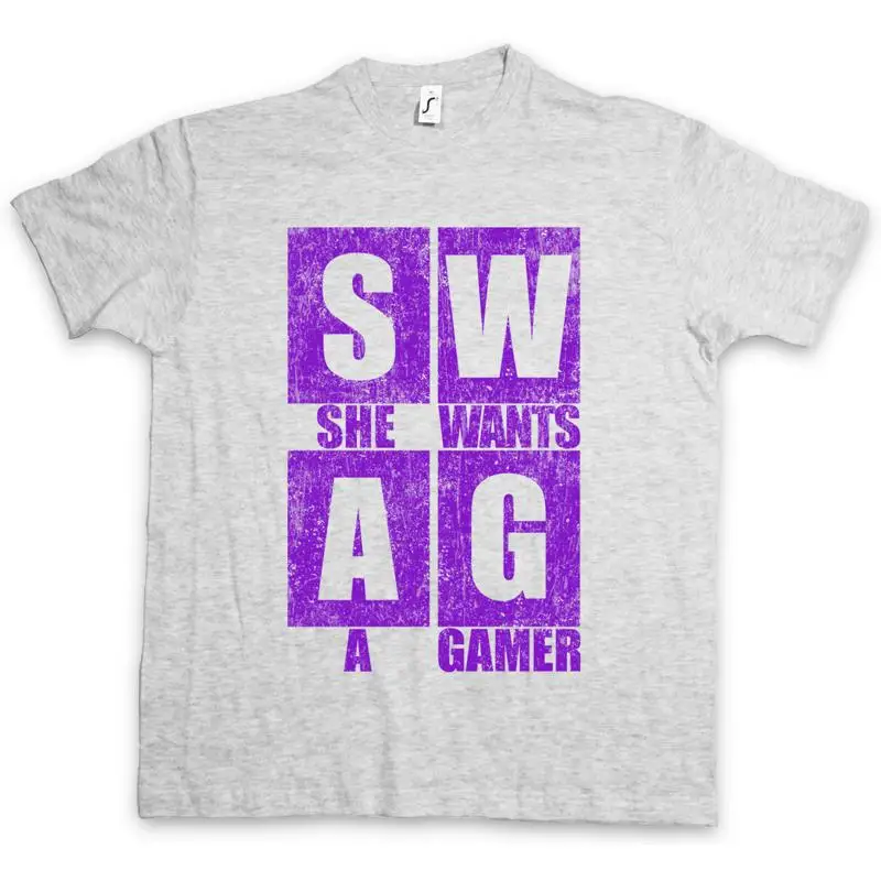 SHE WANTS A GAMER T SHIRT Games Gaming Swag Real Life Roleplay LARP RPG
