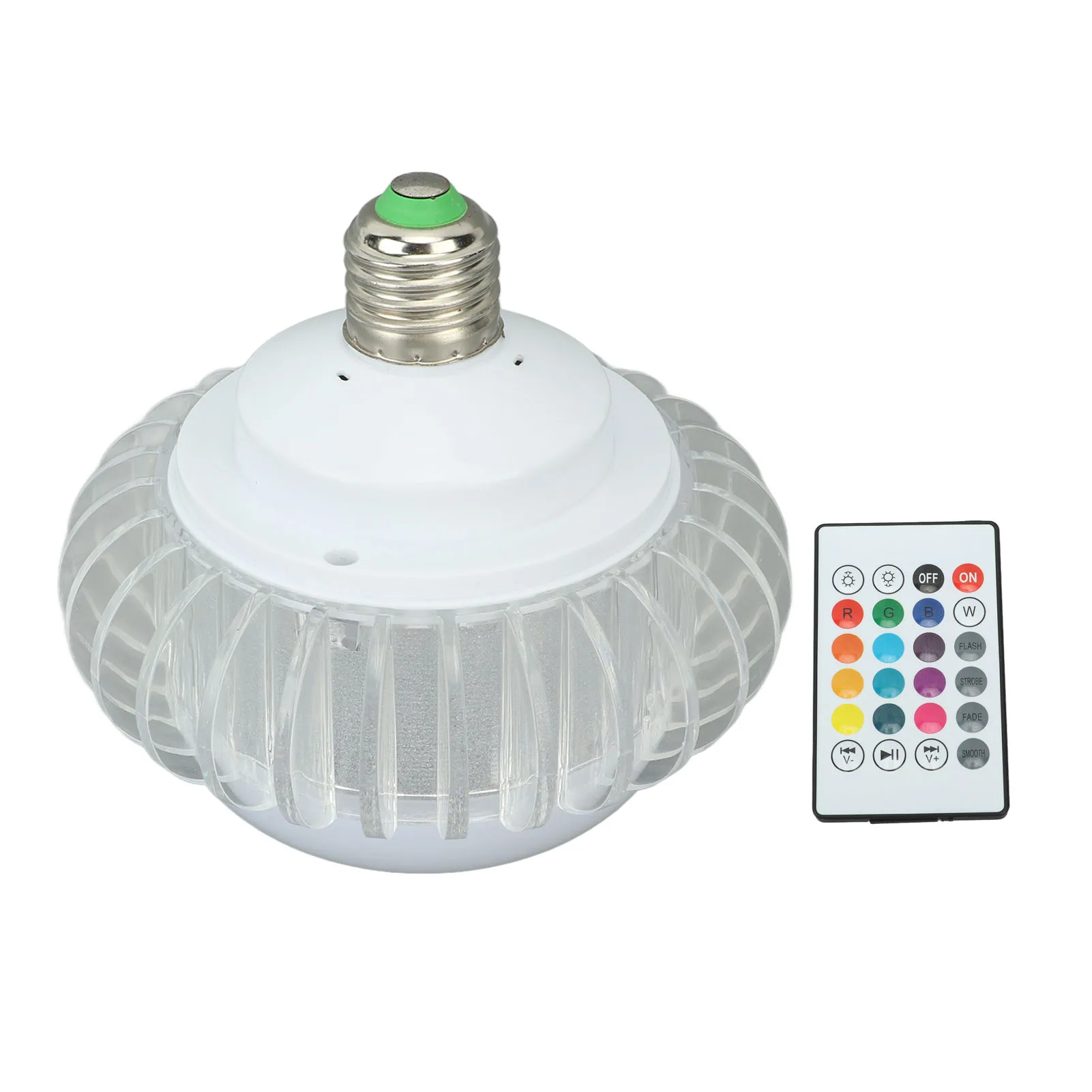 ZK50 الذكية LED ضوء لمبة سماعة لاسلكية تعمل بالبلوتوث ضوء لمبة المتكلم E27 RGB اللون تغيير ضوء لمبة مع 24 مفاتيح التحكم عن بعد