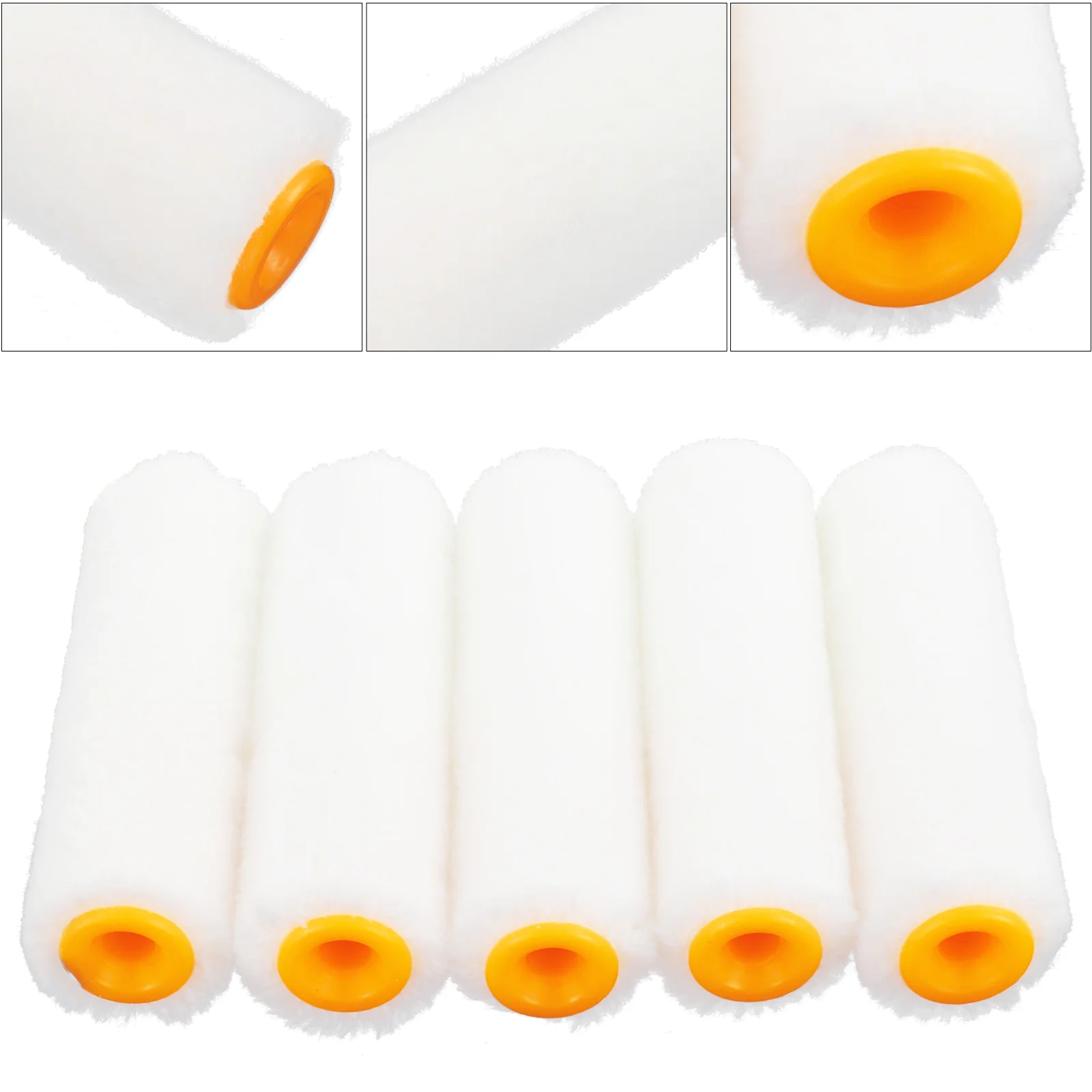 

10 Pcs Roller Brush Paint Covers Refills for Rollers Naps Graffiti Spray Replacement Mini