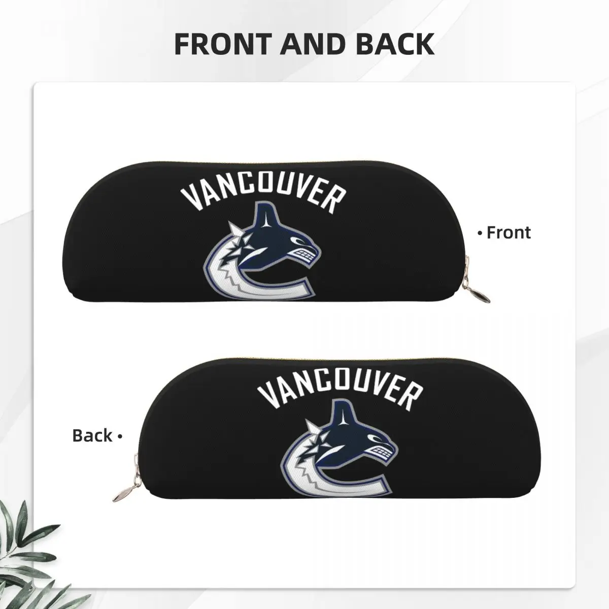 فانكوفر هوكي كانوكس الأساسية مقلمة نشطة قلم رصاص الحقيبة تخزين لوازم مكتبية صندوق القلم حقيبة أقلام رصاص للأطفال هدية