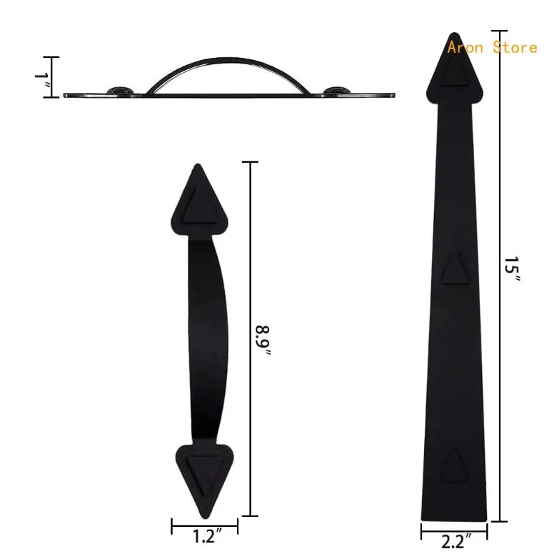 Hardware per cerniere finte decorative per porta del garage magnetica da 6 pezzi per porta del garage fai-da-te H3CF
