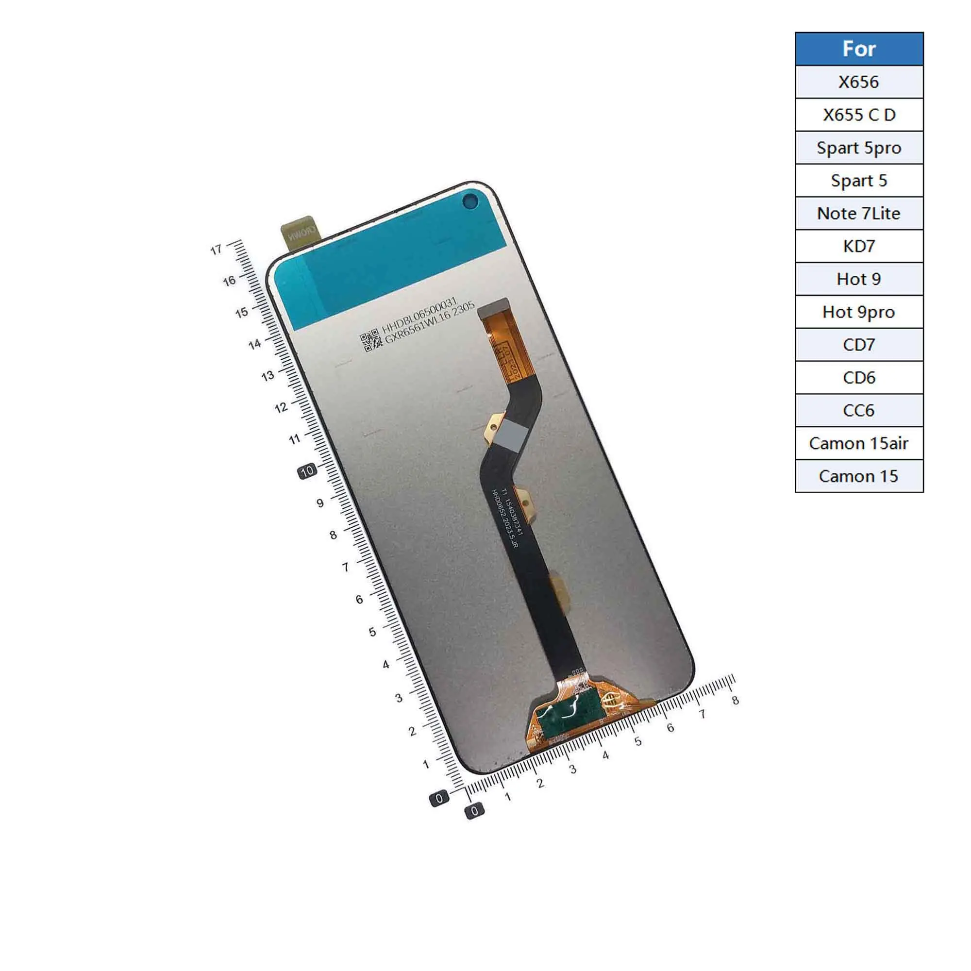 For Pop KB8 KB3 LC7 LC8 KD6 KG5 S15 Smart  6GO KE5 X612 KA7 KB7 KC1 KA6 CB7 KD7 X657 X658 X669 BF6 LCD Display Screen Digitizer