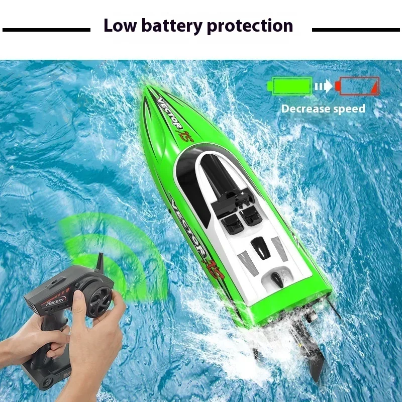 High Speed Speedboat Brushless Rc Boat 2.4g Remote Control Toy Vector Xs Rtr Model Racing Boat Children's Boy Birthday Gift