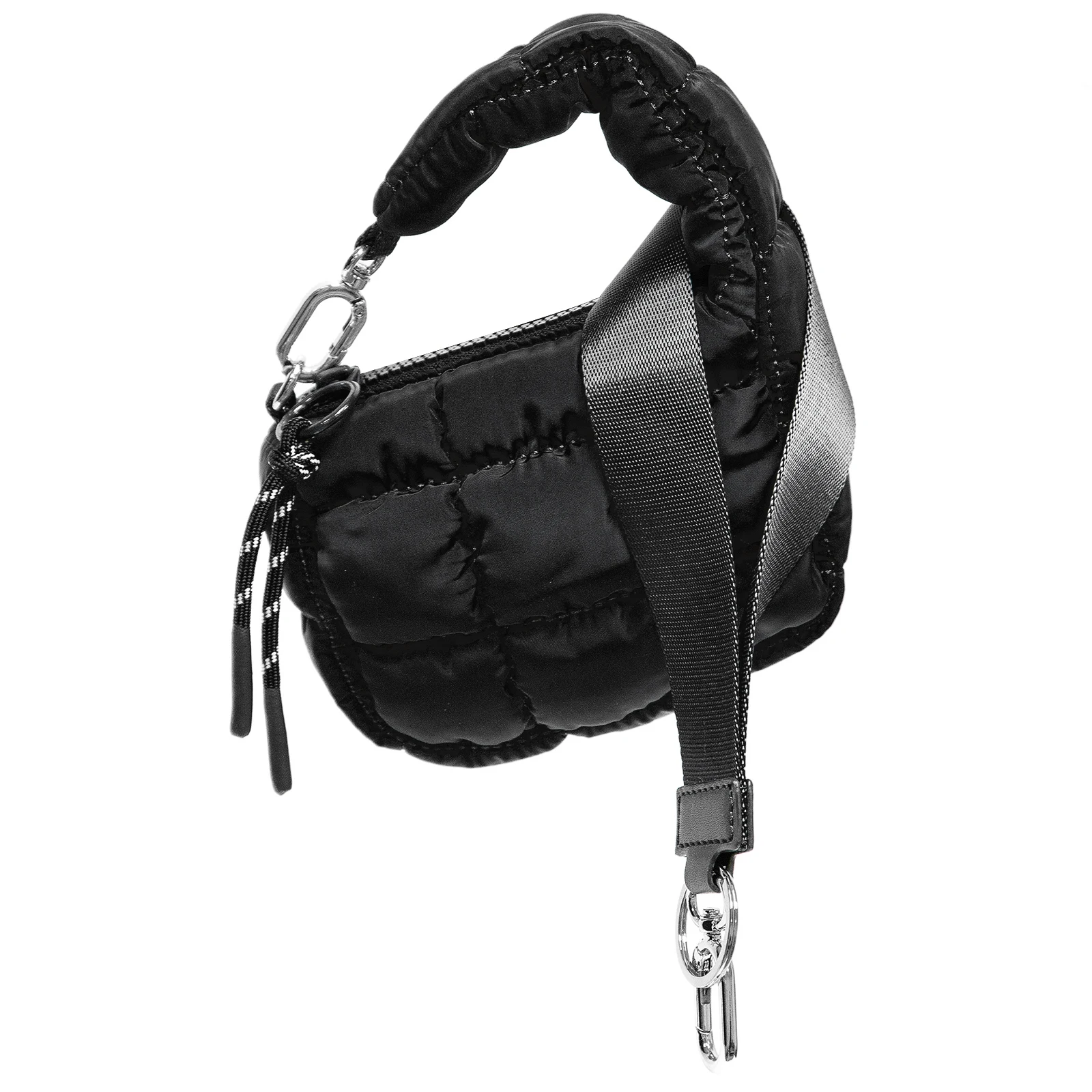 Mini Quilted Bag Puffer Wristlet Clutch Purse Nylon Padded Women\'s Handbags Evening Bag Charm Lipstick bag