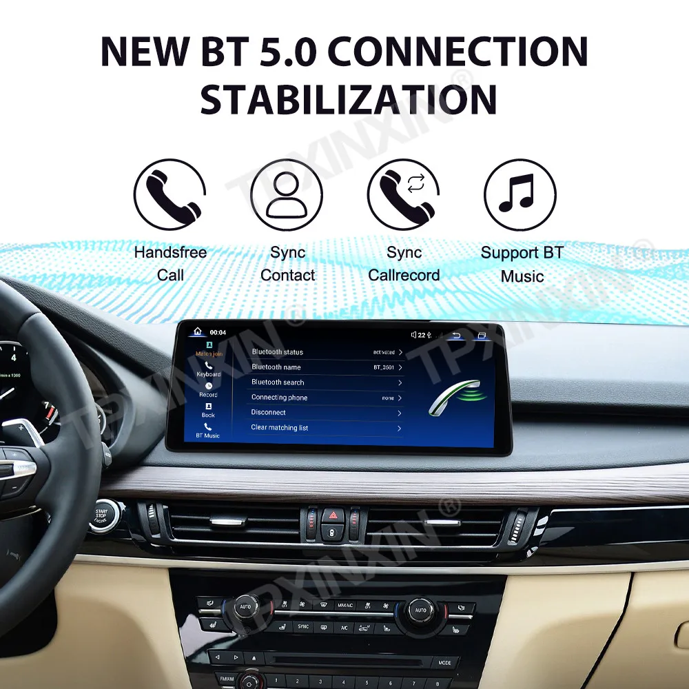 

12.9 Inch Carplay Qualcomm For BMW X5 F15 X6 F16 X5M X6M Ultra Dual BT Android 13 Car RadioGPS Navi Multimedia Player Head Unit