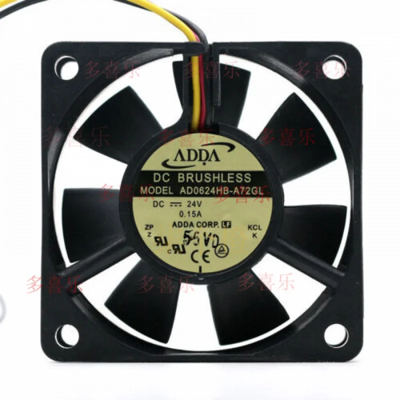 ZMZM 1 個 ADDA AD0624HB-A72GL 24V 0.15A 6CM 3 線式インバーター 60 用 #   WD8。