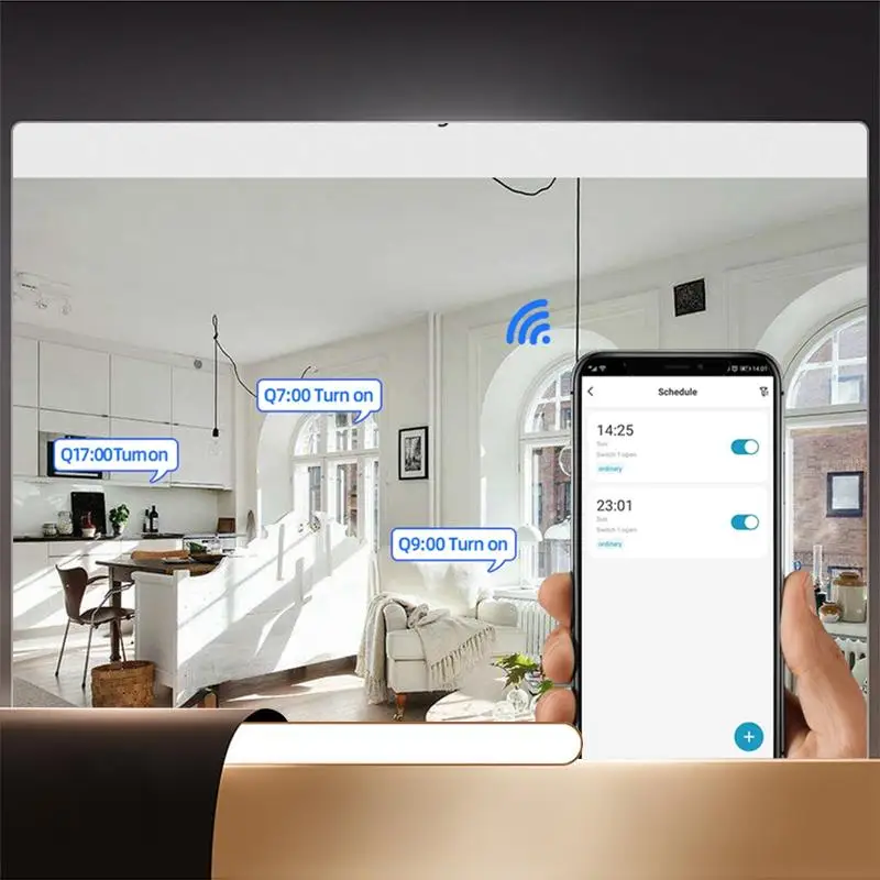 

White Module With Case 85-250V On Off Controller 4CH 2.4G Wifi Remote For Alexa Google Home-X64A