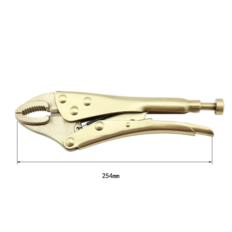 

AL-CU High Quality Professional Manufacture Anti-static Locking Pliers 254mm Petrochemical Industry Coal Mines and Oil Fields