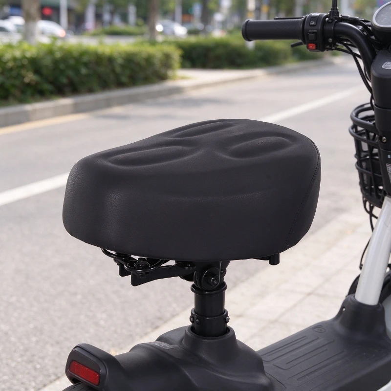 Electric Vehicle Saddle Cushion, Enlarged Waterproof Universal Driving Seat Pad, Shock‑Absorbing Seat Cover for Battery Electric