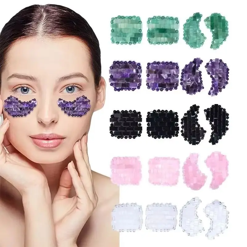 

Natural jade Mini Crystal Eye Mask Jade Mask Patch Quartz Eye Mask For Relieve Eye Fatigue Skincare Tool Mask Eye Massage