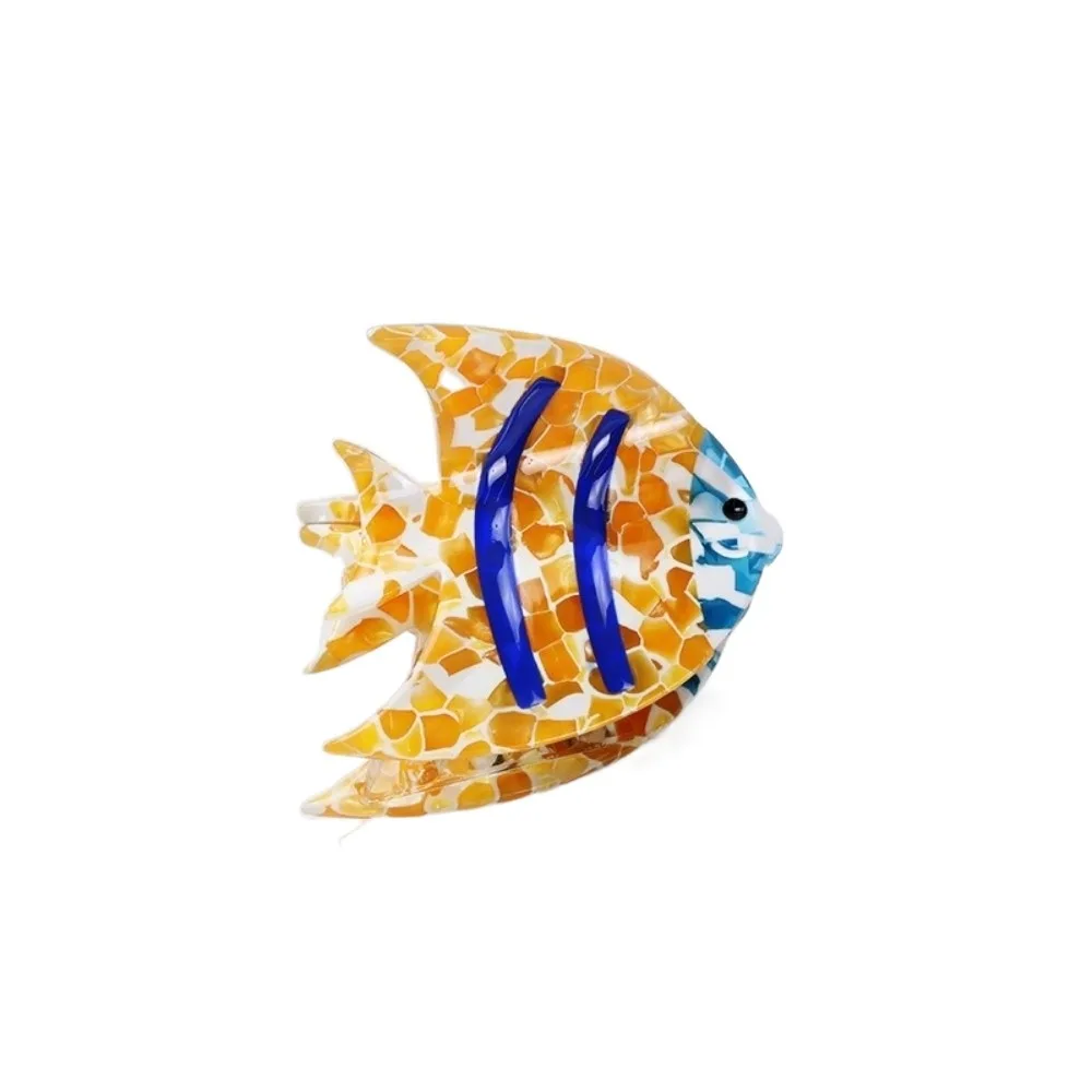 

Cute Cartoon Fish Hair Claw Dolphin Shark Shark Clip Ocean Animal Colorful Acetic Acid Hair Claw Female