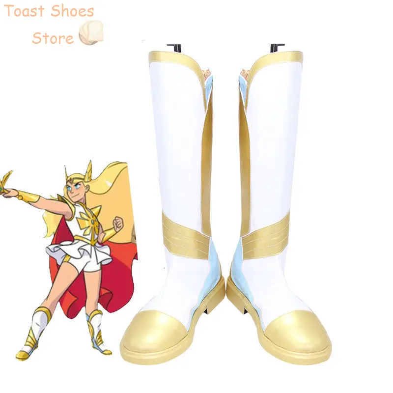 Ze Ra Cosplay Schoenen Pu Lederen Schoenen Halloween Party Boots Cosplay Prop Kostuum Prop