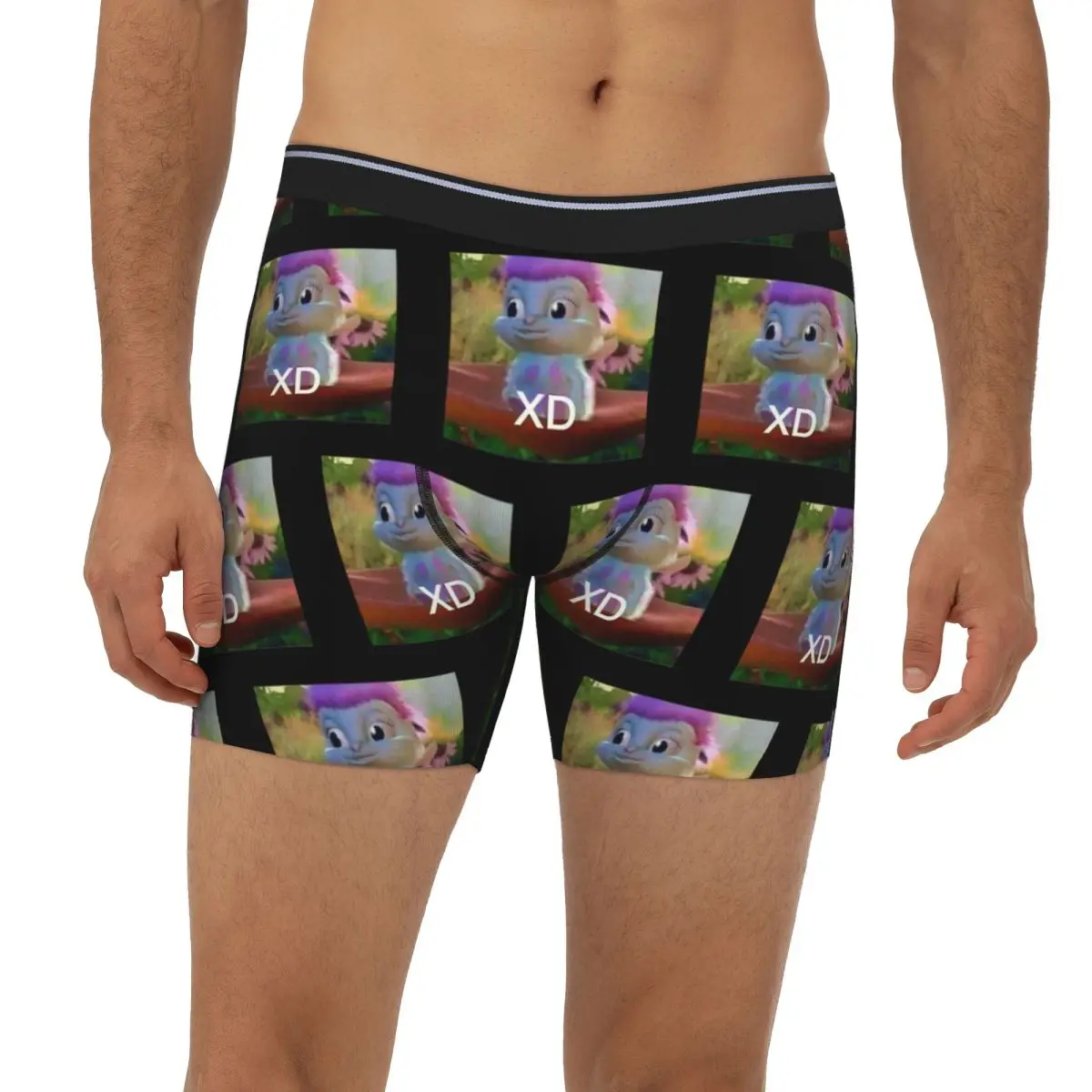 

XD Bibble Meme Long Boxer Underpants Short Men Panties Comfortable Underwear for Homme Man Boyfriend Gifts