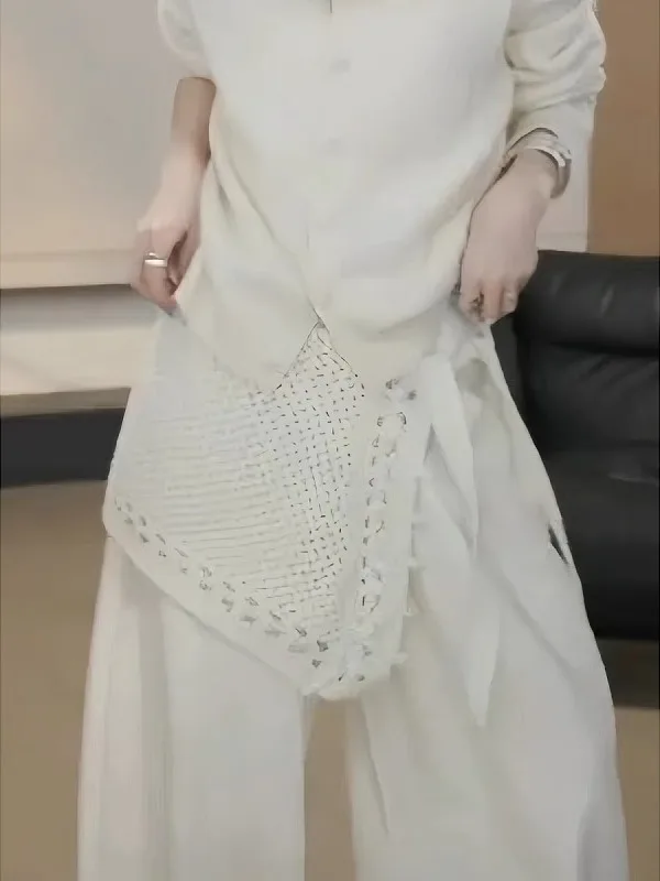 

Женская модная универсальная осенне-зимняя новая повседневная юбка трапециевидной формы с вырезами больших размеров, повседневная юбка трапециевидной формы с высокой талией